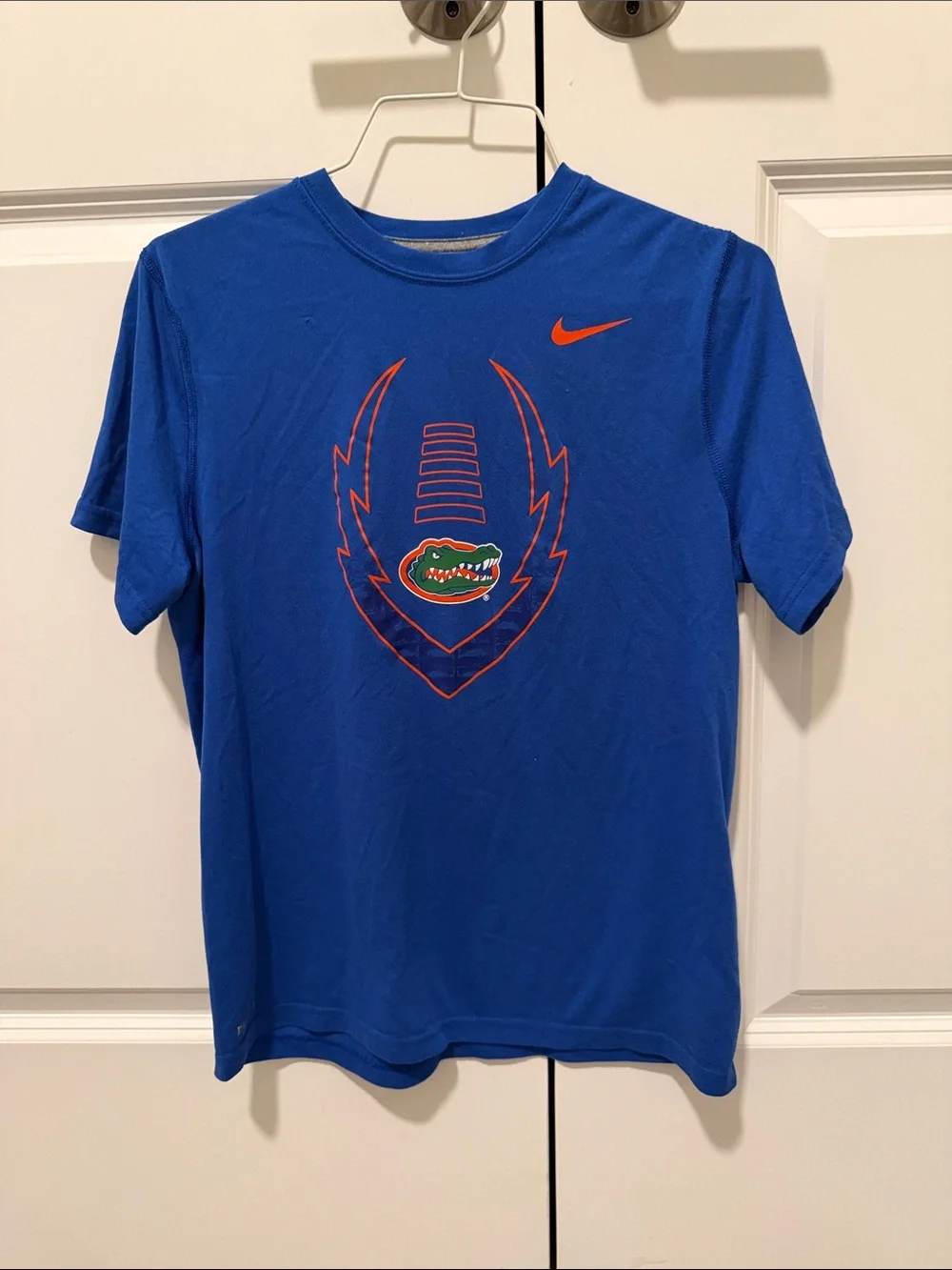 Nike Blue Florida Gators Graphic Tee with Orange Accents